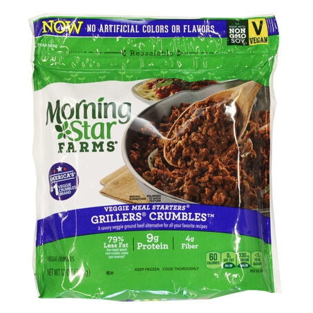 Wholesale Morning Star Case Beef Flavored Vegan Veggie Crumble- Bulk