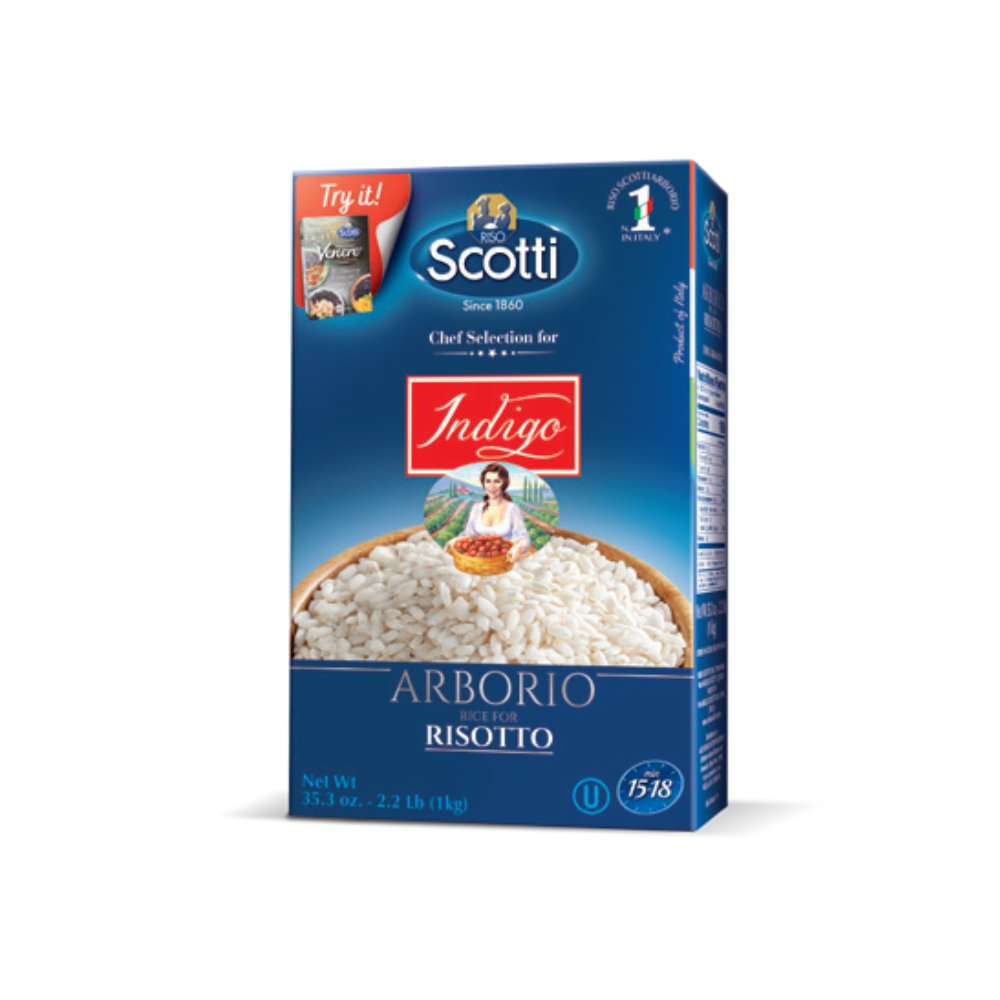 Wholesale Indigo/Scotti Case Arborio Rice- Bulk