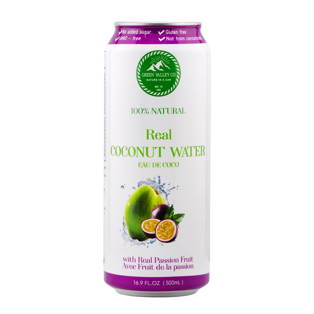 Wholesale Green Valley Coconut Water With Passion Fruit | 16.9 oz- Bulk