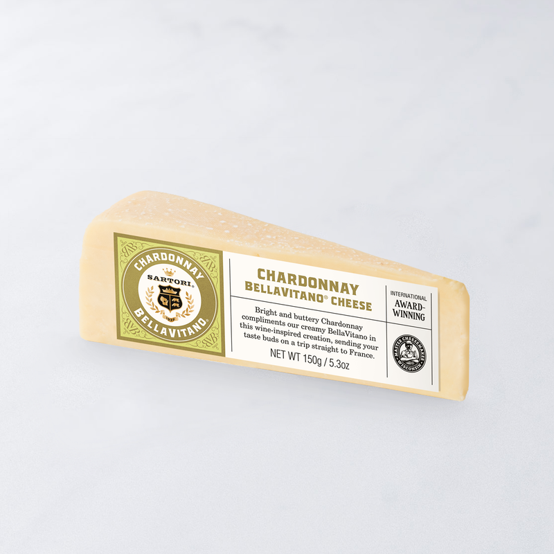 Wholesale Chardonay Bellavitano Cheese 5.3 OZ- Bulk