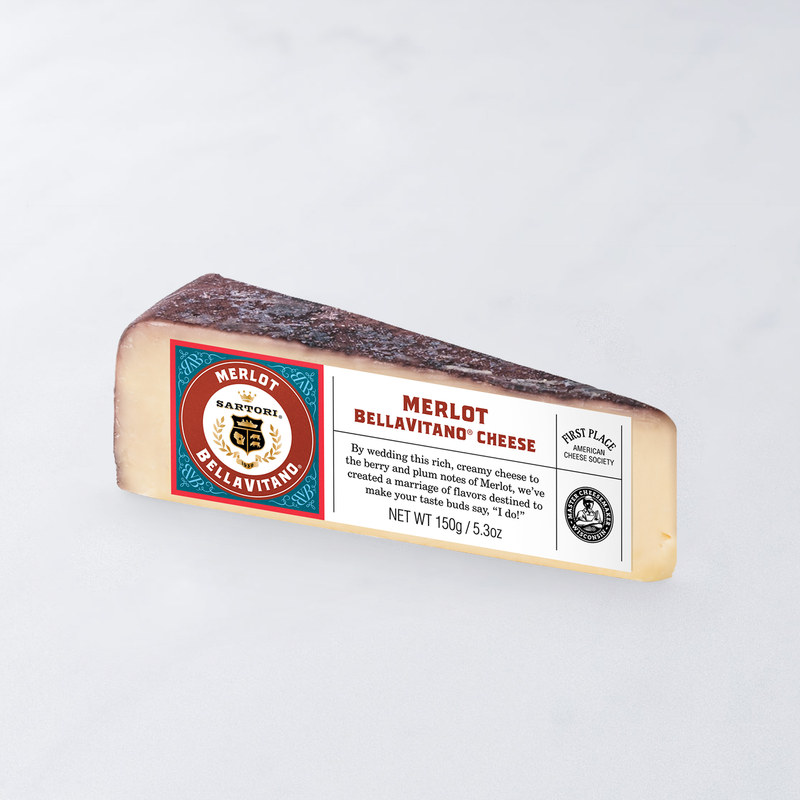 Wholesale Merlot Bellavitano Wedges Cheese 5.3 OZ- Bulk