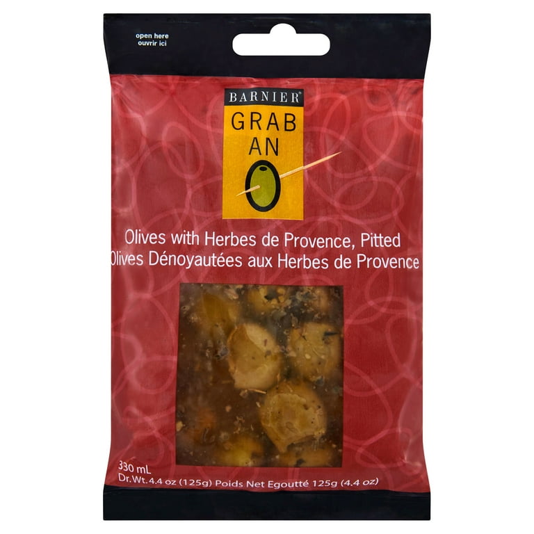 Wholesale Barnier Green Pitted Olives W/ Herb- Bulk