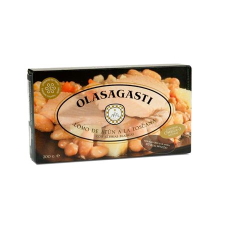 Wholesale Olasagasti Tuna fish fillet Tuscan Style with white beans ()- Bulk