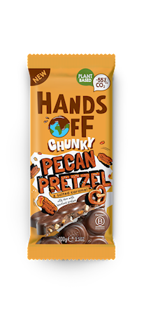 Wholesale Hands Off Vegan Chunky Pecan Pretzel Bar, 3.5 Ounces (100 Grams) 3.5 OZ- Bulk