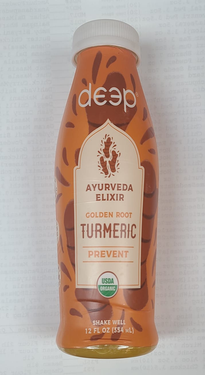 Wholesale Deep Organic Turmeric Elixir 12 fl oz- Bulk
