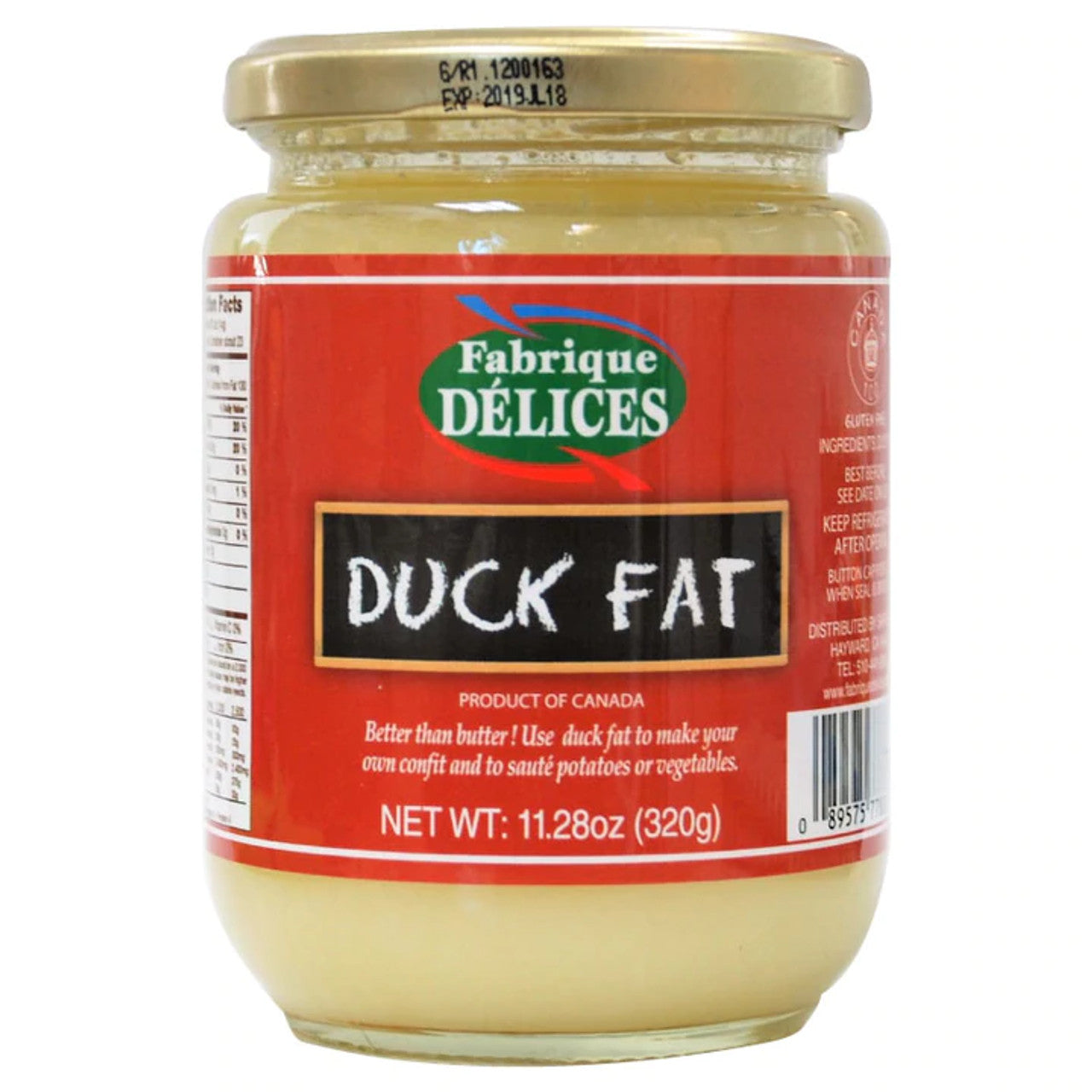Wholesale Fd Duck Fat In Glass Jar- Bulk