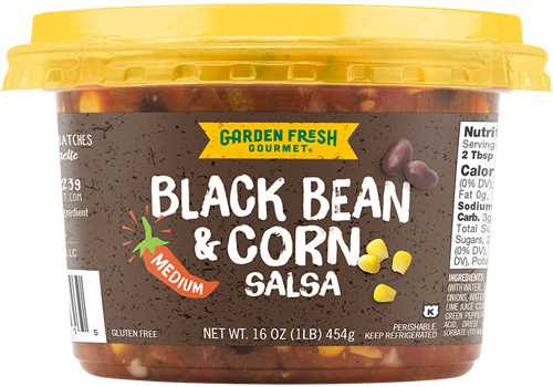 Wholesale Garden Fresh Black Bean Corn Salsa- Bulk