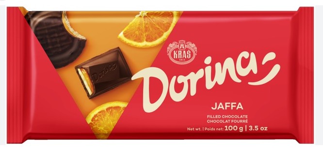 Wholesale Kras Dorina Jaffa Chocolate 100 Gram- Bulk