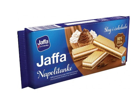Wholesale Crevenka Jaffa Whipped Cream & Chocolate Wafers 187 Gram- Bulk