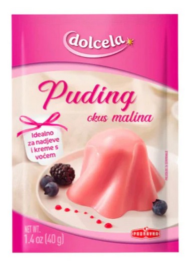 Wholesale Podravka Raspberry Pudding Mix 40 Gram- Bulk