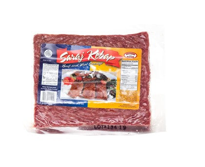 Wholesale B&S Saraj Kebab Beef & Veal Sausage 1.8 LB- Bulk