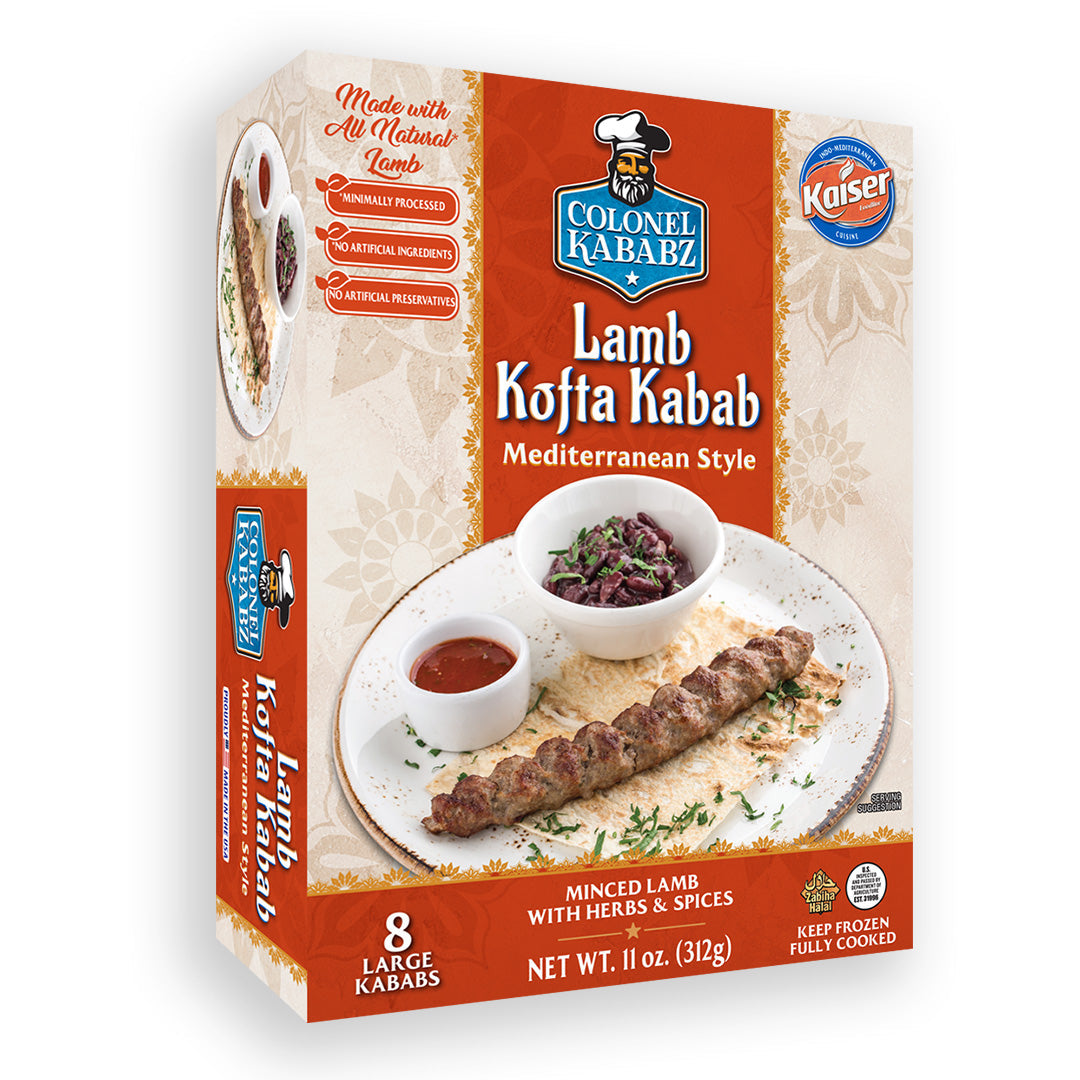 Wholesale Colonel Kababz Lamb Kofta Kabab (Medit) 312g- Bulk