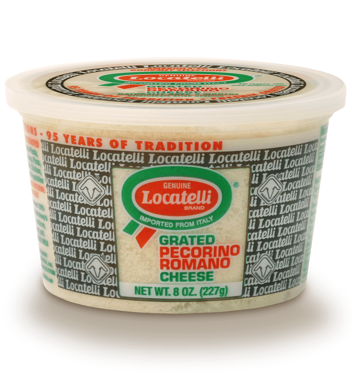 Wholesale Locatelli Case Grated Pecorino Romano Cheese- Bulk
