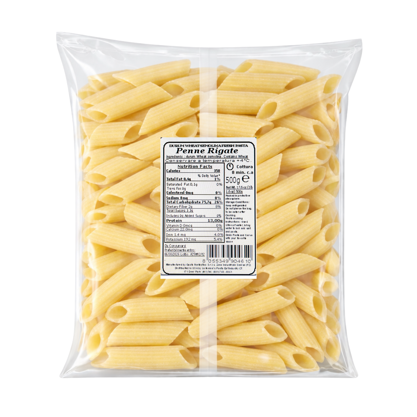Wholesale Nonna's Fresh Penne Pasta- Bulk