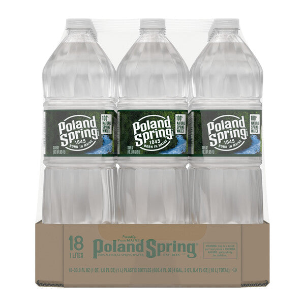 Wholesale NESTLE WATERS NORTH AMERICA INC./POLAND SPRING 18 ct POLAND SPRNG NON-CARB 1LT 33.00 FO- Bulk
