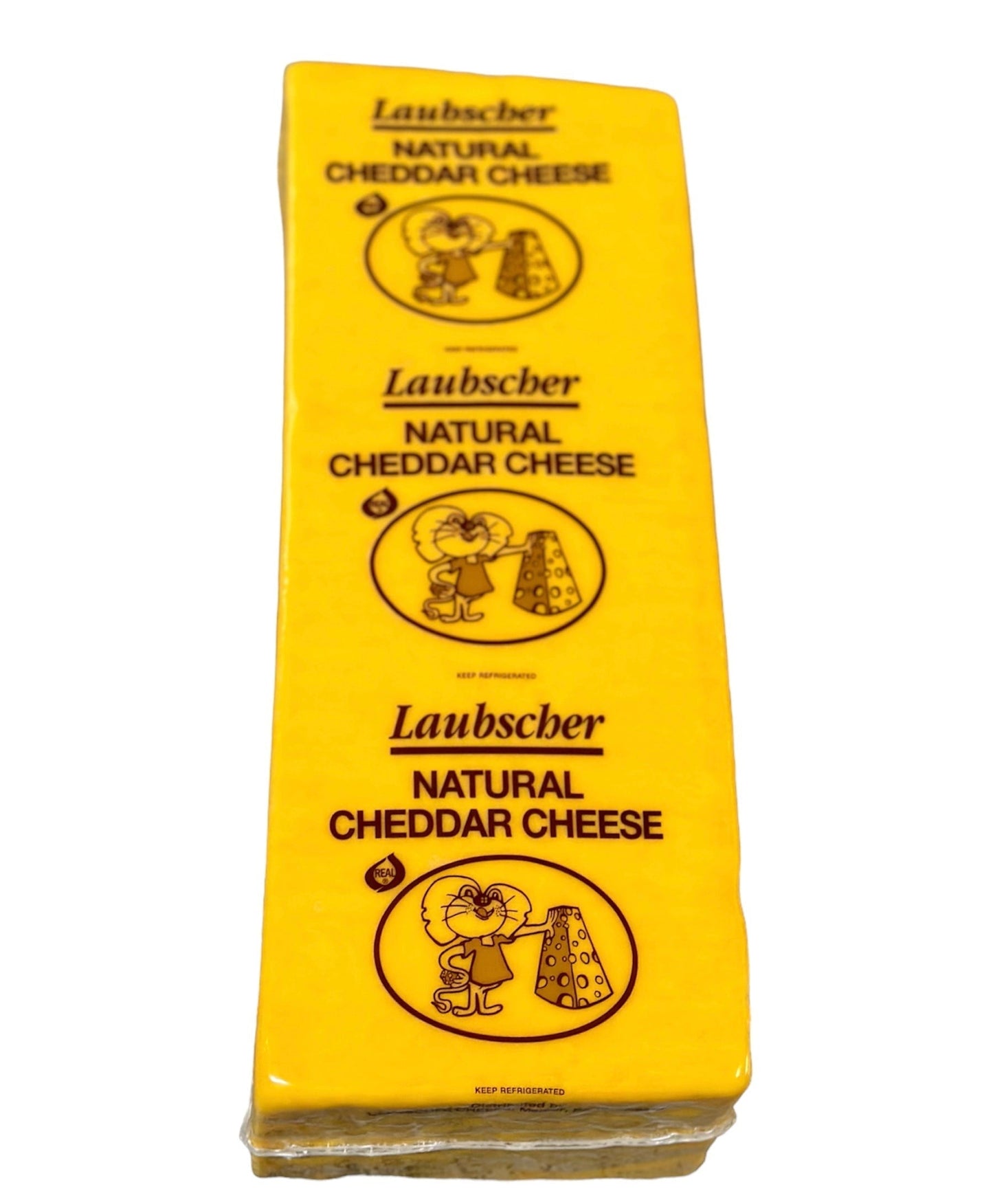 Wholesale Laubscher Wisconsin Cheddar Cheese Colored 10 Lb Block- Bulk