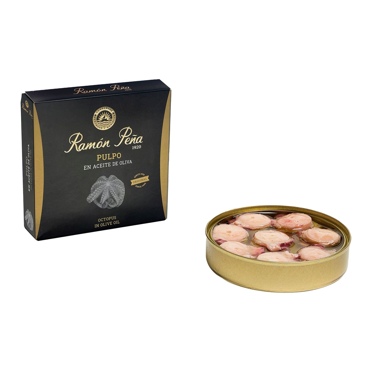 Wholesale Ramon Pena Gold Octopus in Olive Oil ()- Bulk