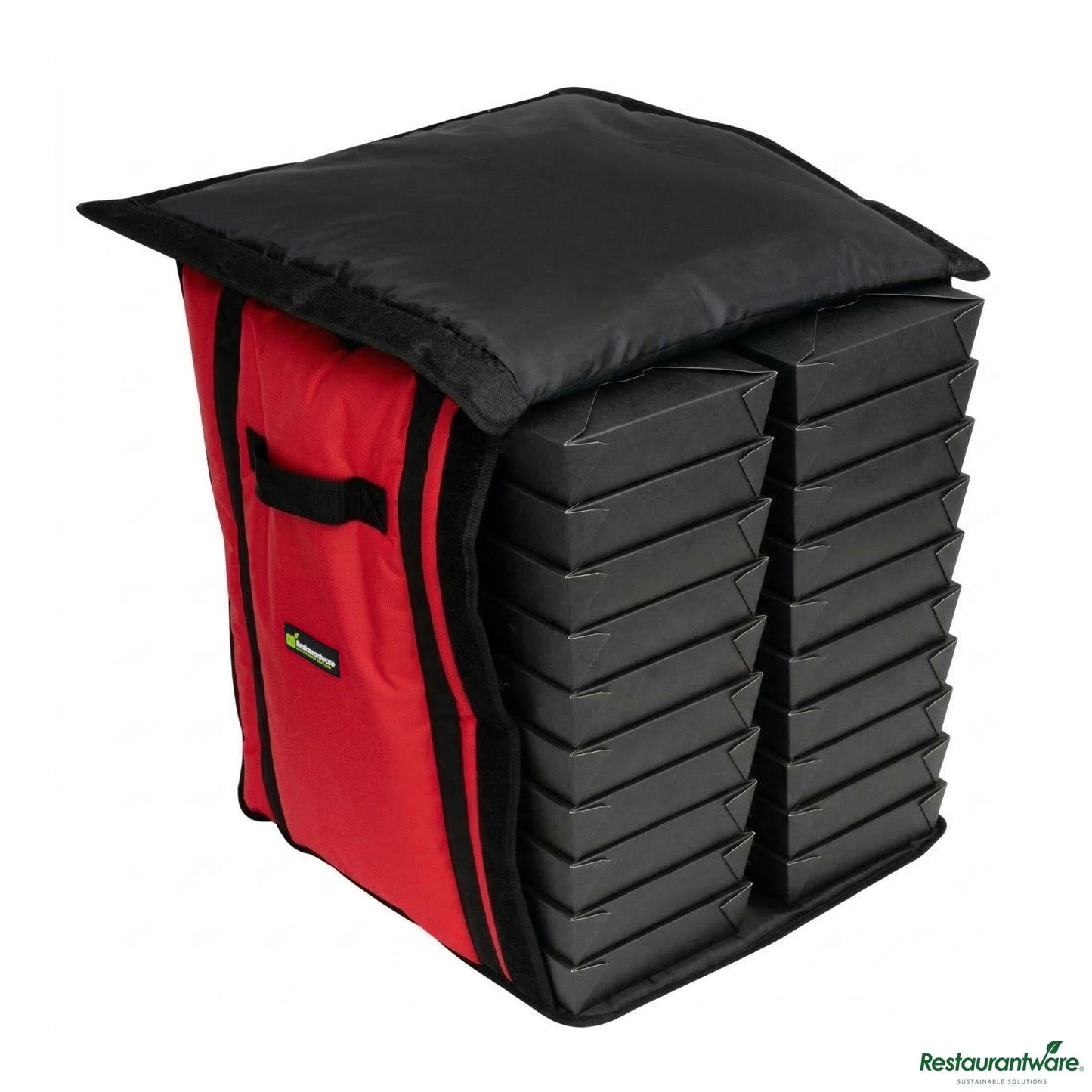 Wholesale Restaurantware Delivery Tek Red Pizza Bag - Holds 10-18", Insulated - 19" X 19" X 23"- Bulk