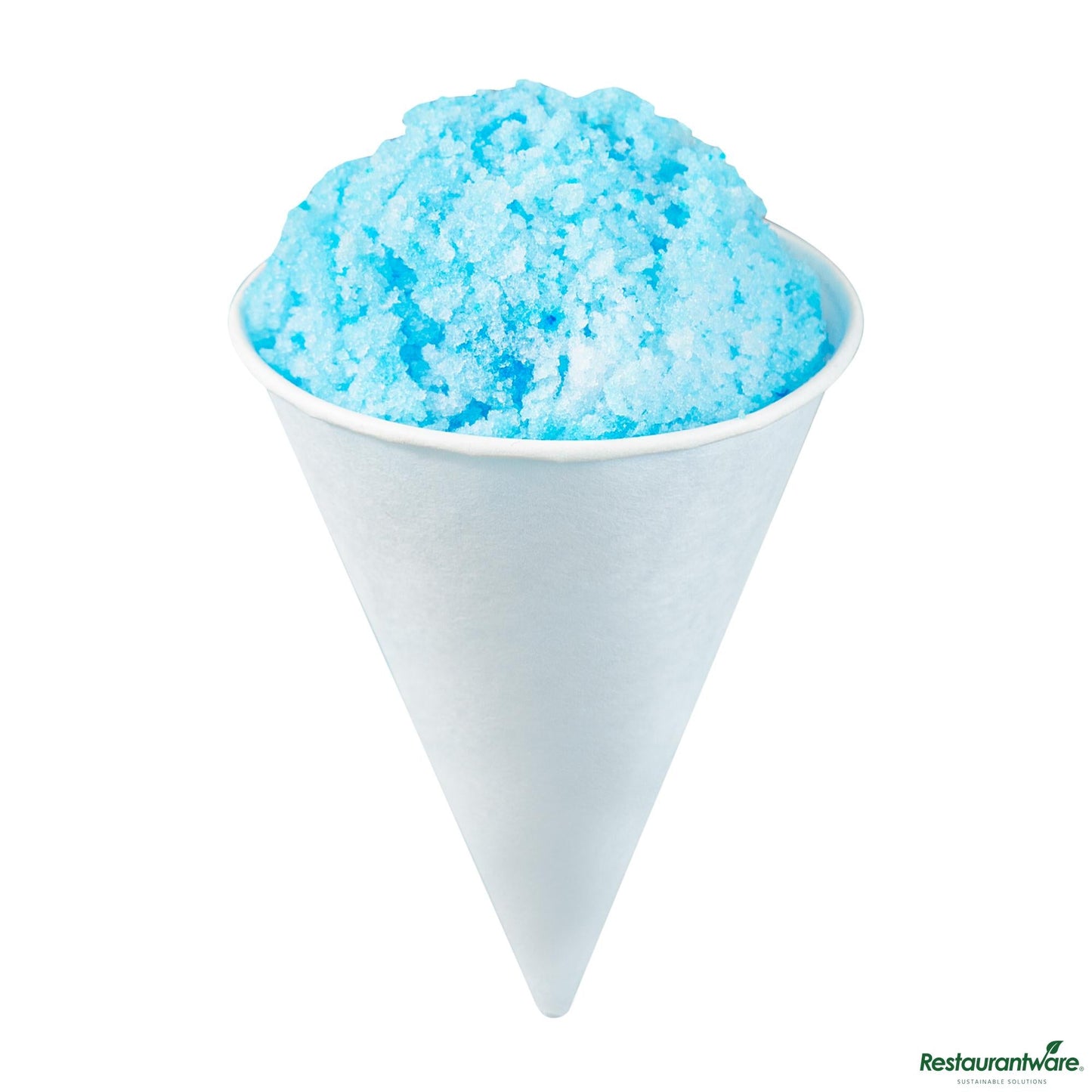 Wholesale Restaurantware 4 Oz White Paper Cone Cup - Home Compostable, Biodegradable - 2.7"×2.7"×3.4"- Bulk
