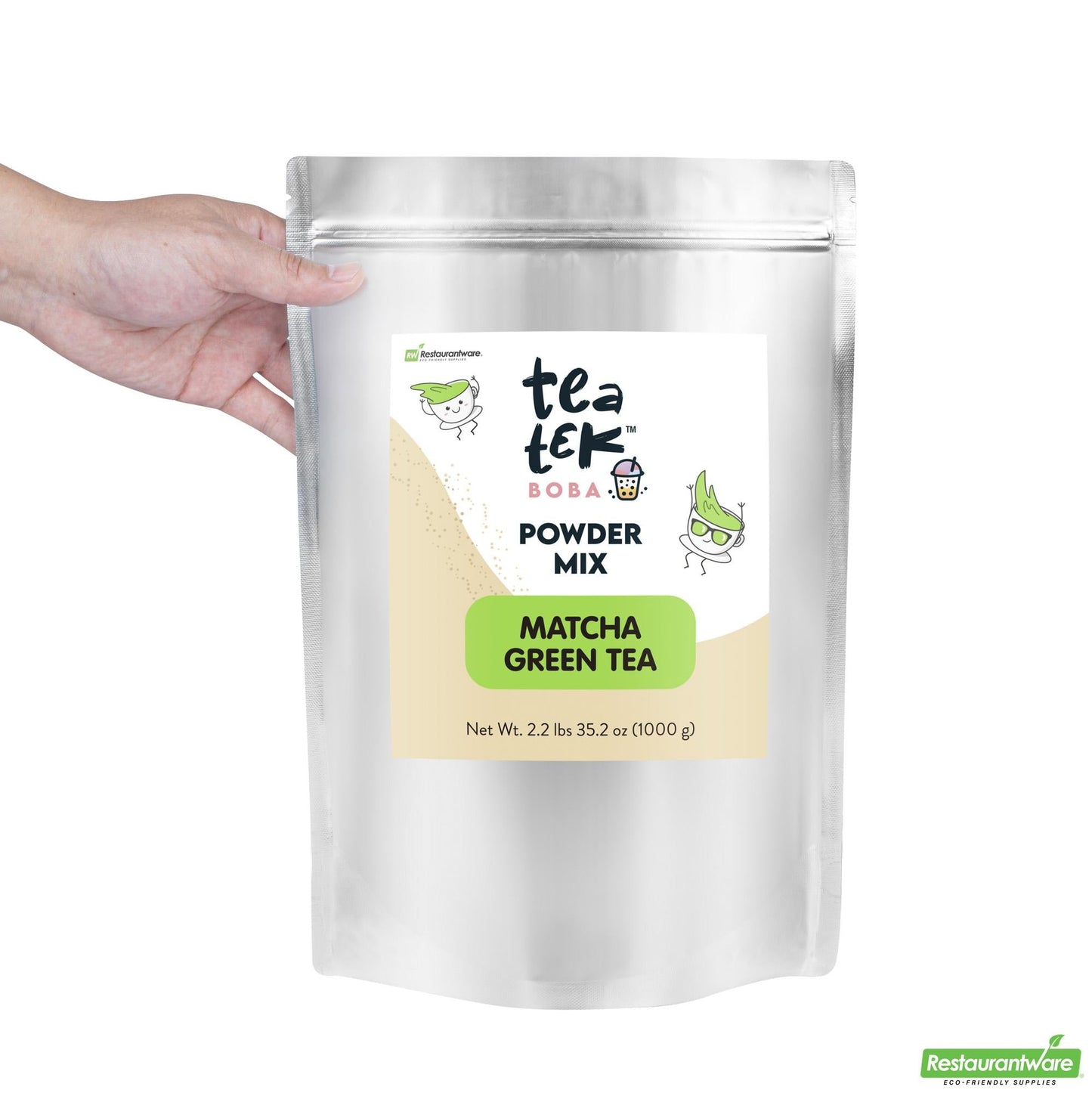 Wholesale Restaurantware Tea Tek 35.2 Oz Matcha Green Tea Powder Mix - 1 Count Box- Bulk