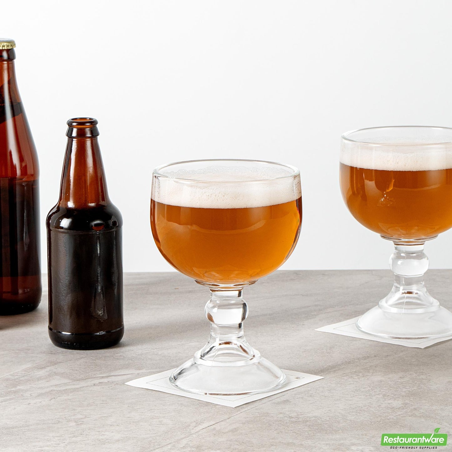 Wholesale Restaurantware 18 Oz Schooner Glass - 4.4" X 4.4" X 6.9"- Bulk