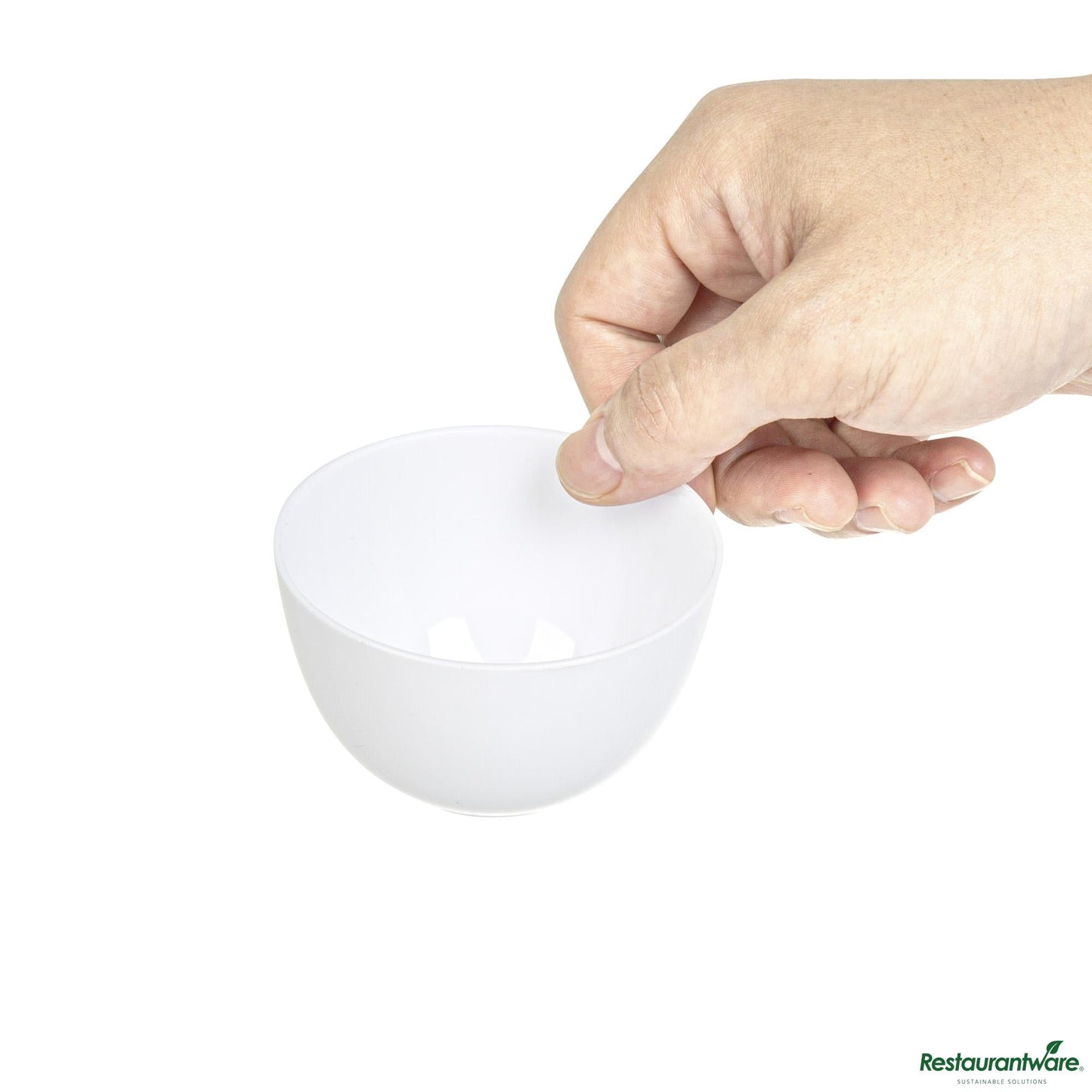 Wholesale Restaurantware 4 Oz Round White Plastic Bodega Cup - 3" X 3" X 1 3/4"- Bulk