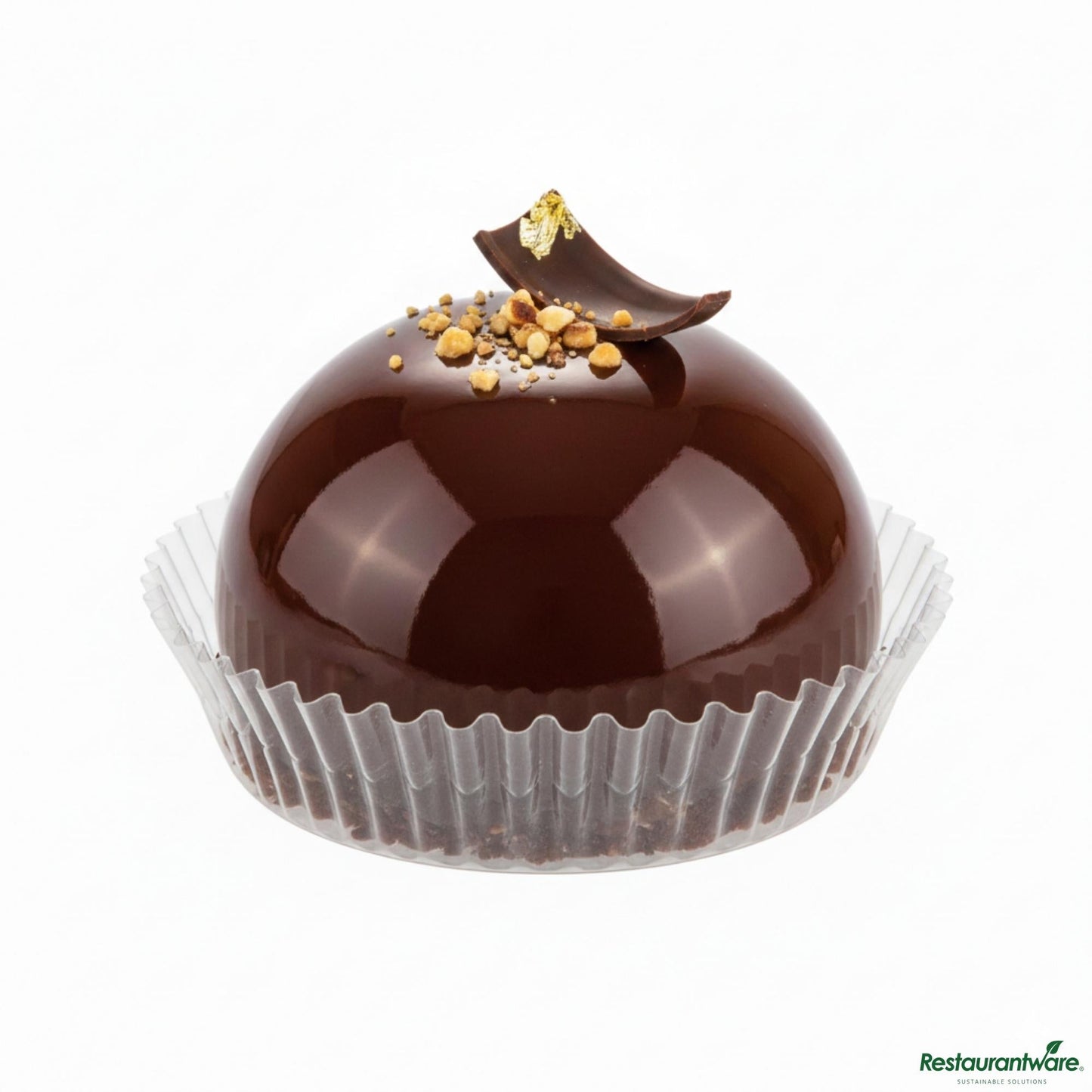Wholesale Restaurantware Invisa-Liner 2 Oz Round Clear Plastic Bakery Liner - 2 1/2" X 2 1/2" X 1"- Bulk