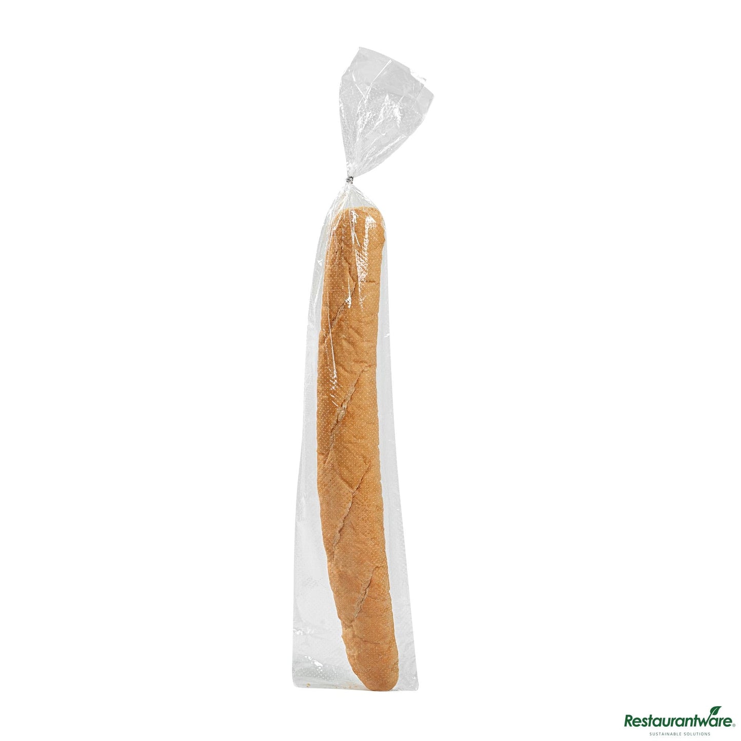 Wholesale Restaurantware Bag Tek Clear Plastic Bread Bag - Micro-Perforated, with Wicket Dispenser - 28" X 6"- Bulk
