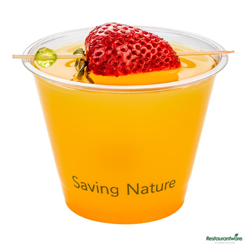 Wholesale Restaurantware 9 Oz Round Clear Pla Plastic Drinking Cup - Compostable - 3.7"×3.7"×2.8"- Bulk