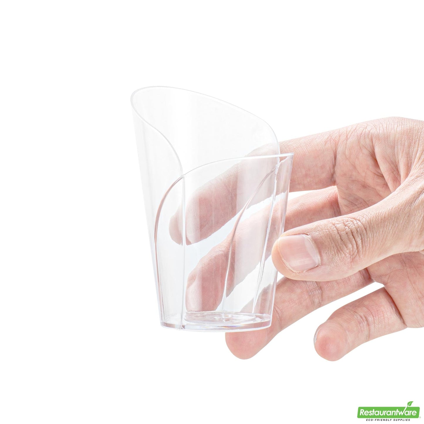 Wholesale Restaurantware 2 Oz Clear Plastic Rose Cup - 2.4" X 2.3" X 3.4"- Bulk