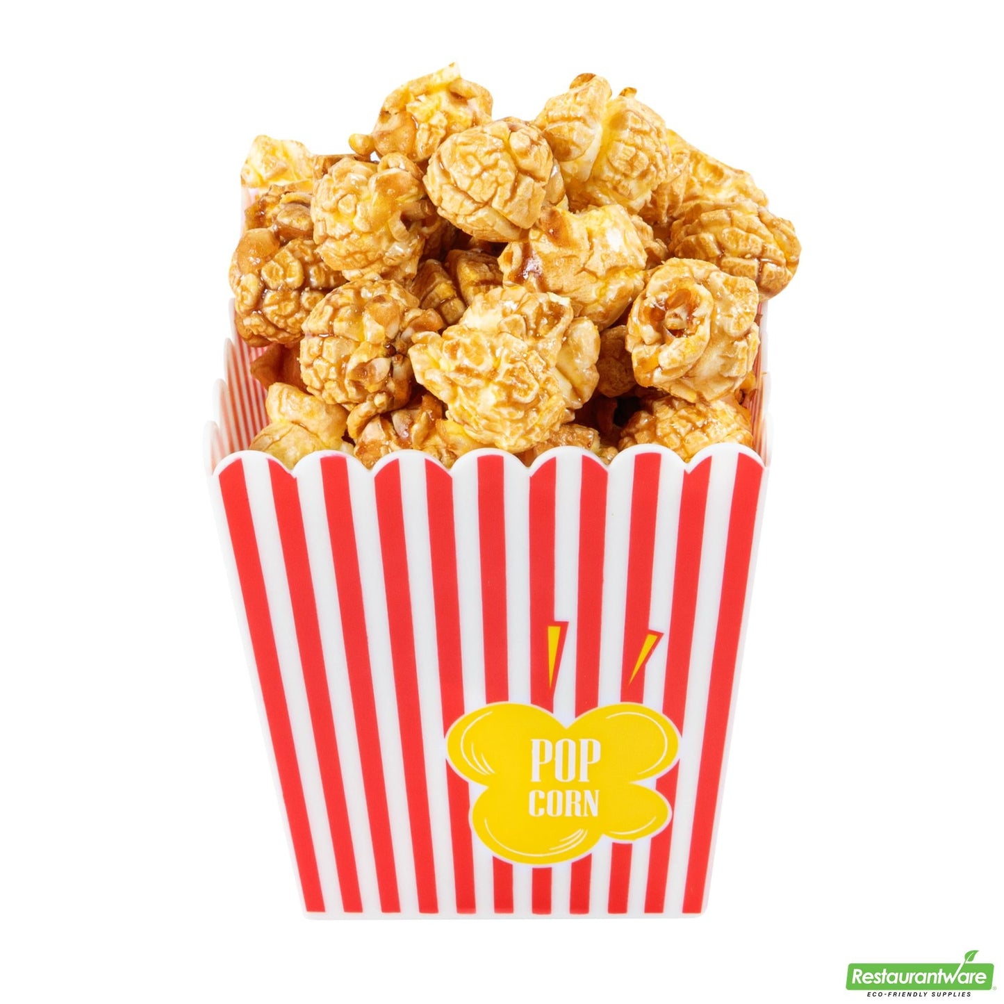 Wholesale Restaurantware 16 Oz Red Plastic Popcorn Container - 3.2" X 3.2" X 3.5"- Bulk