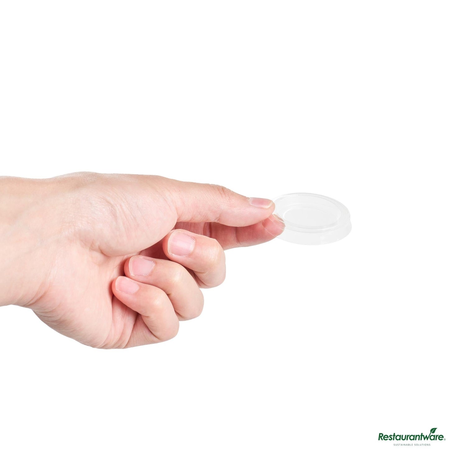 Wholesale Restaurantware Clear Pla Plastic Lid - Fits 1 Oz Portion Cup, Compostable - 1.9" X 1.9" X 0.2"- Bulk