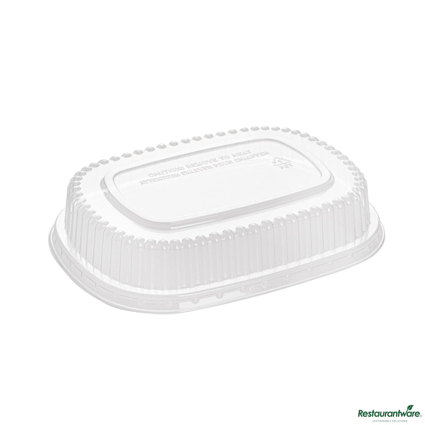 Wholesale Restaurantware Clear Plastic Lid - Fits 25 Oz Foil Take Out Pan - 8.5"×6.5"×1.5"- Bulk