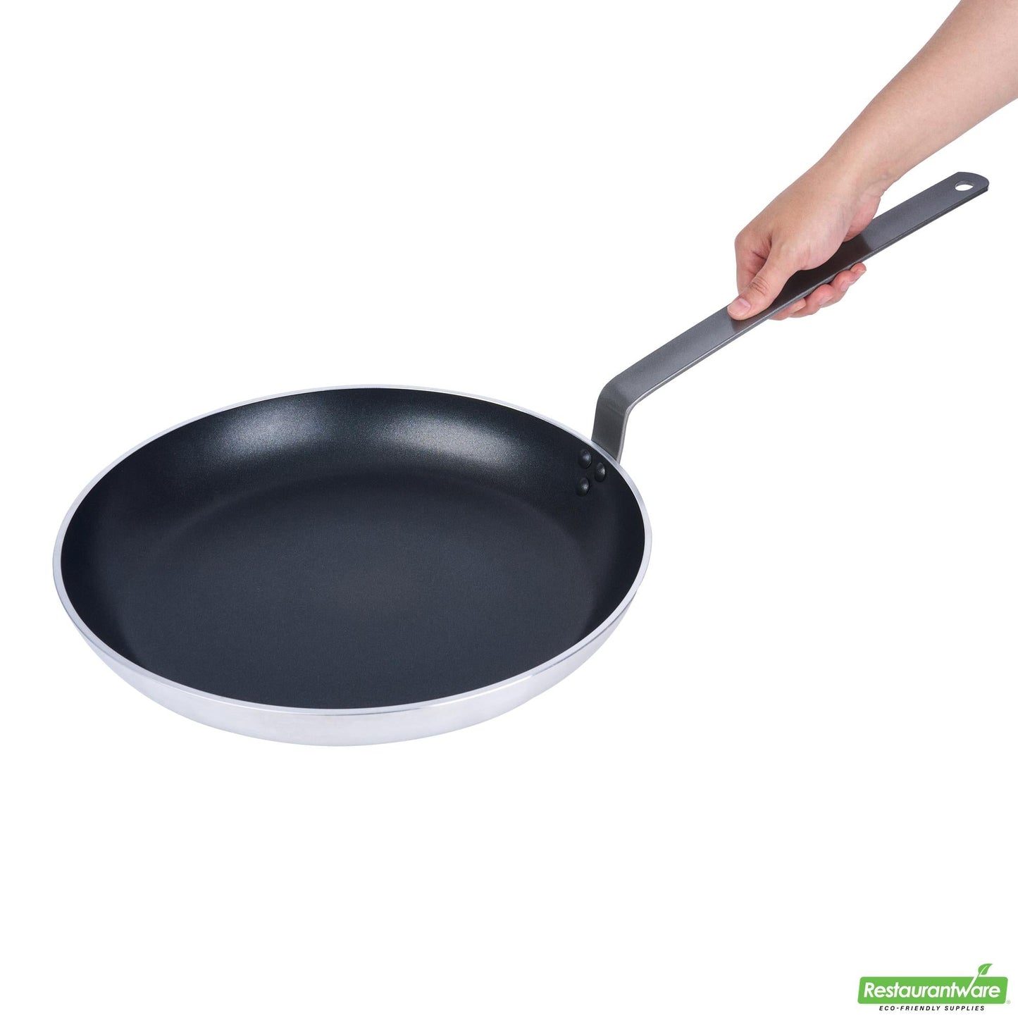 Wholesale Restaurantware Aluminum 14" Fry Pan - Non-Stick, Induction Ready, Heavy Duty- Bulk