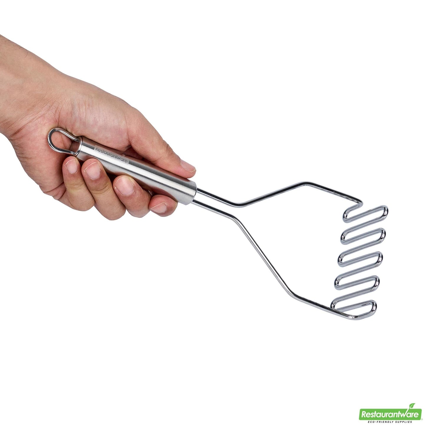 Wholesale Restaurantware Stainless Steel Square-Faced Potato / Bean Masher- Bulk