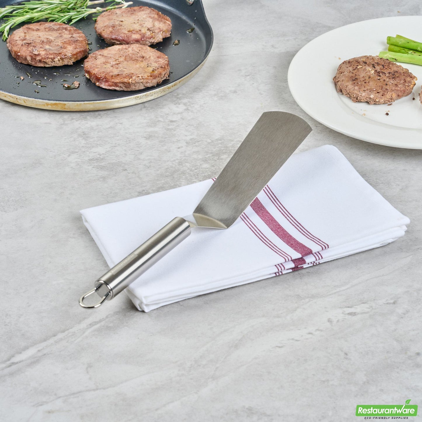 Wholesale Restaurantware Stainless Steel Turner - 11" X 2" X 1.5"- Bulk