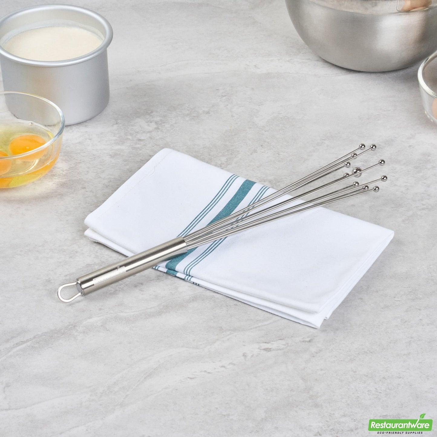 Wholesale Restaurantware Stainless Steel Ball Whisk - 12.6" X 2" X 2"- Bulk