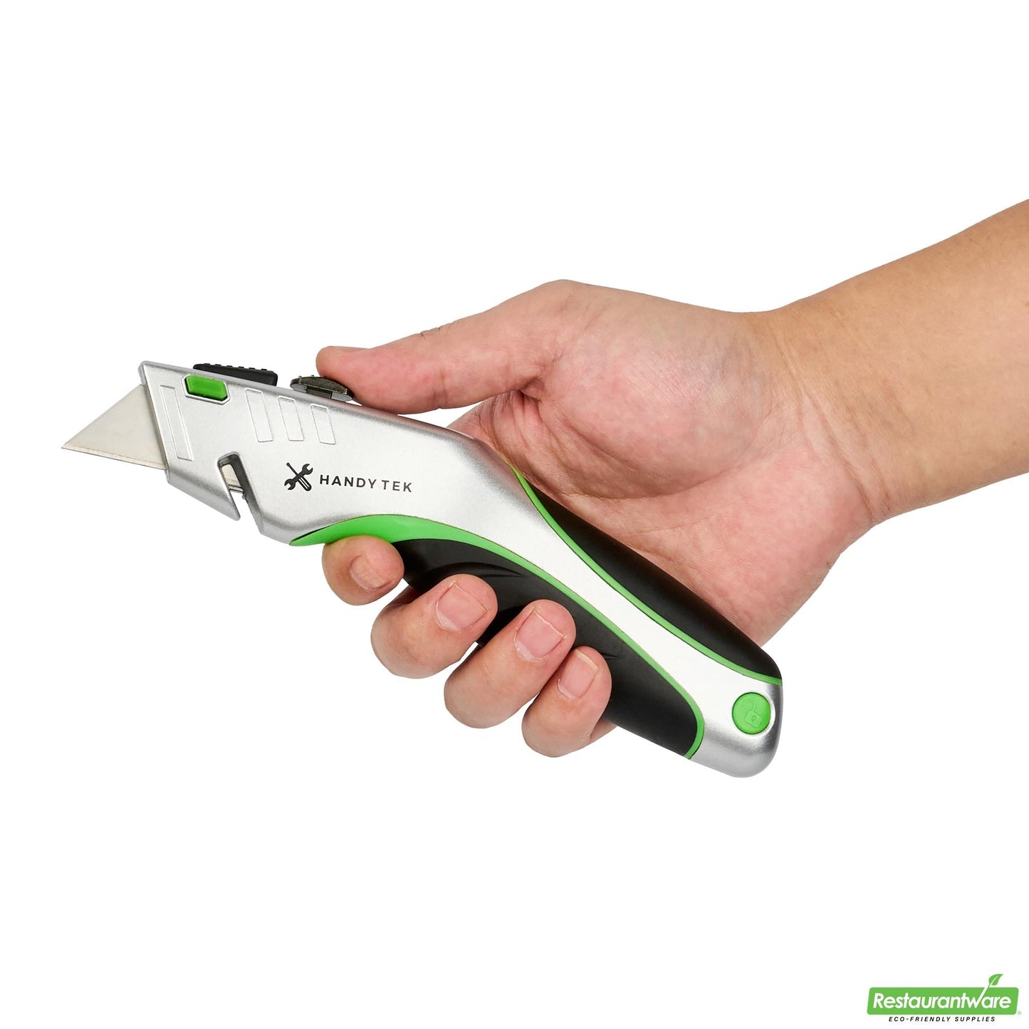 Wholesale Restaurantware Handy Tek Silver Utility Knife - Quick Change, Heavy Duty - 7" - 12 Count Box- Bulk