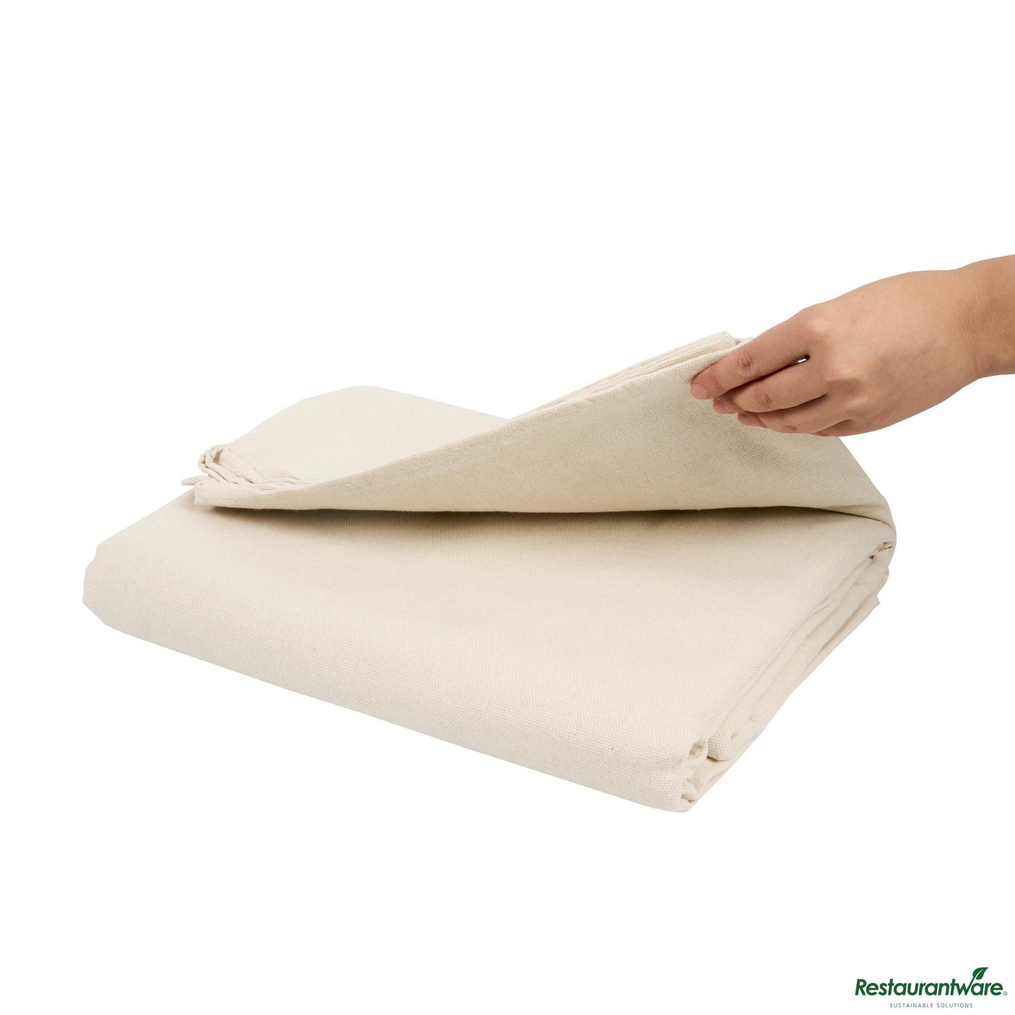 Wholesale Restaurantware White Cotton Canvas Drop Cloth - Heavy Weight - 72" X 107.9" X 0"- Bulk