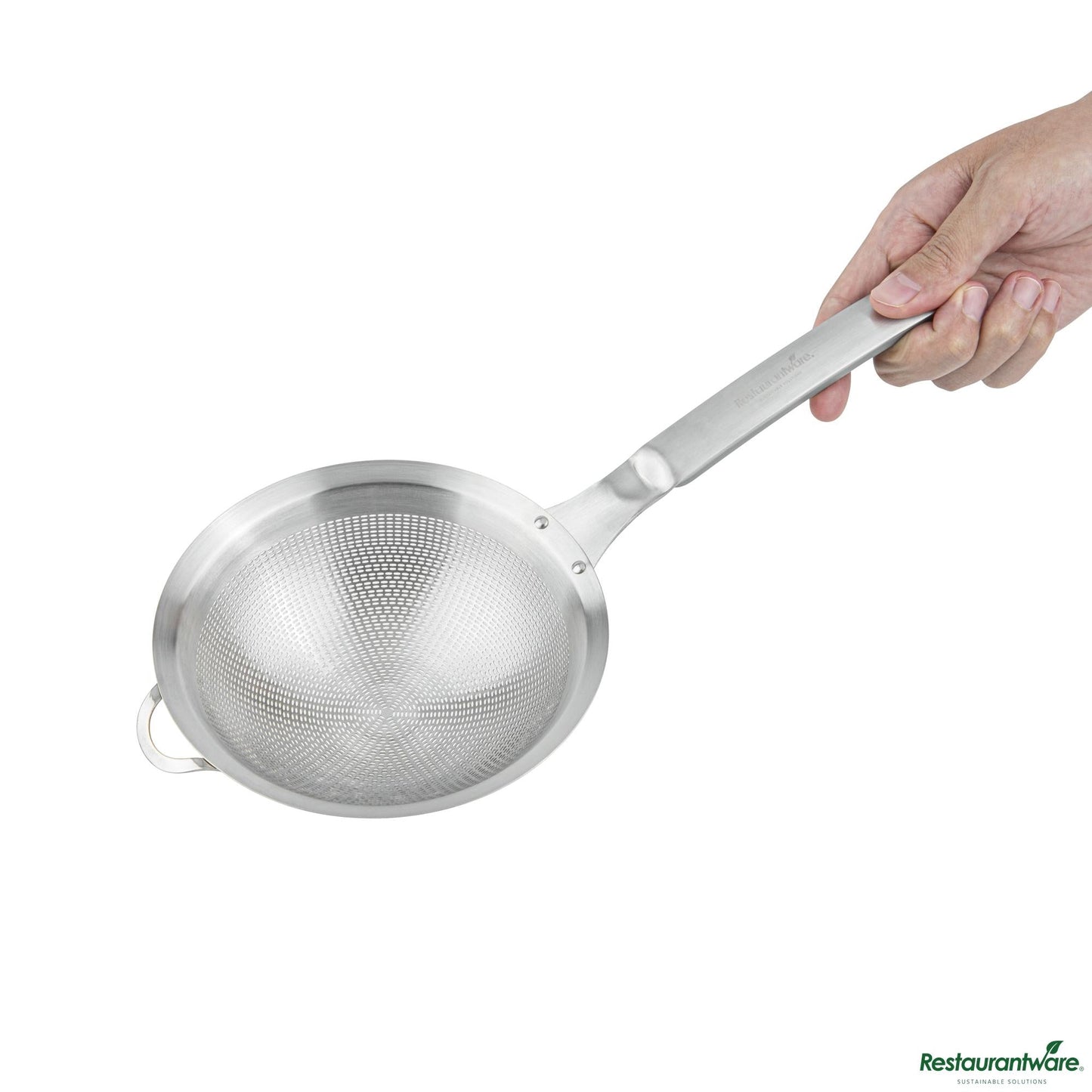Wholesale Restaurantware Stainless Steel Extra Fine Mesh Strainer - 13.2"×6.3"×1.8"- Bulk