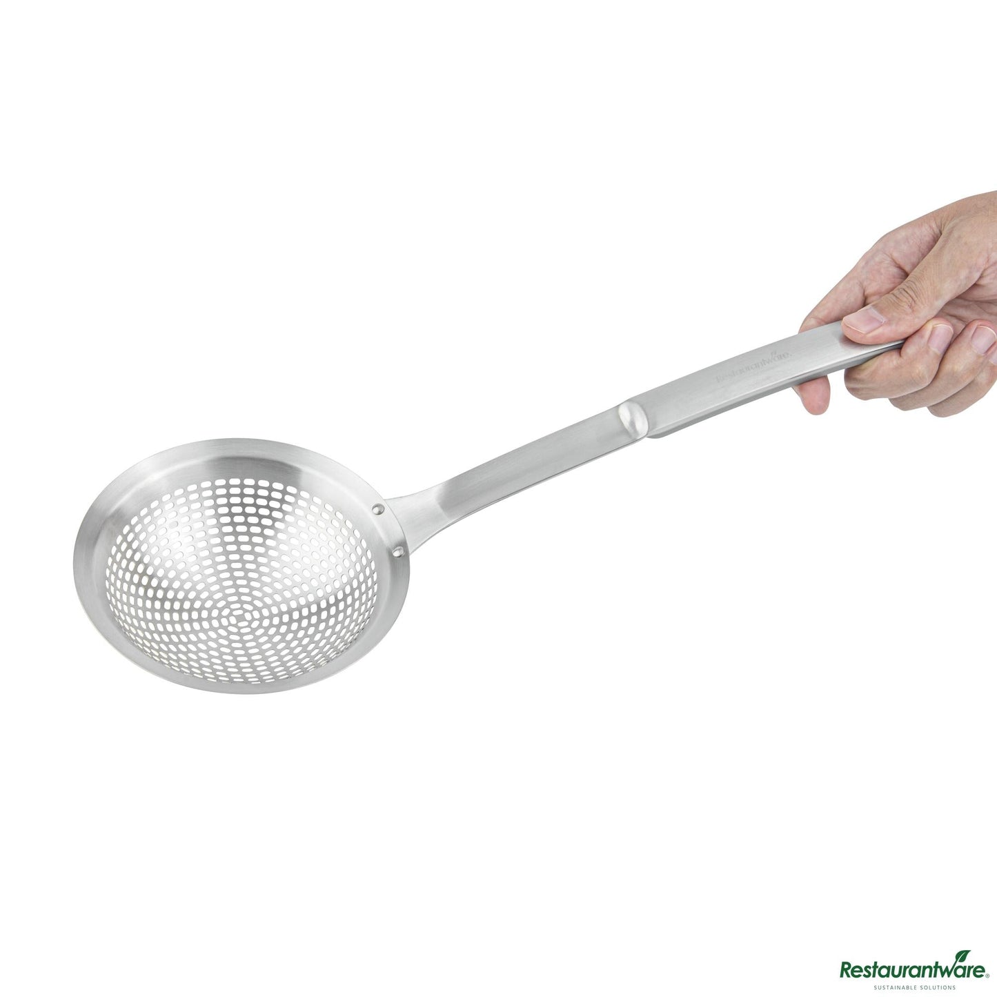 Wholesale Restaurantware Stainless Steel Skimmer - 14.8"×5.5"×1.5"- Bulk