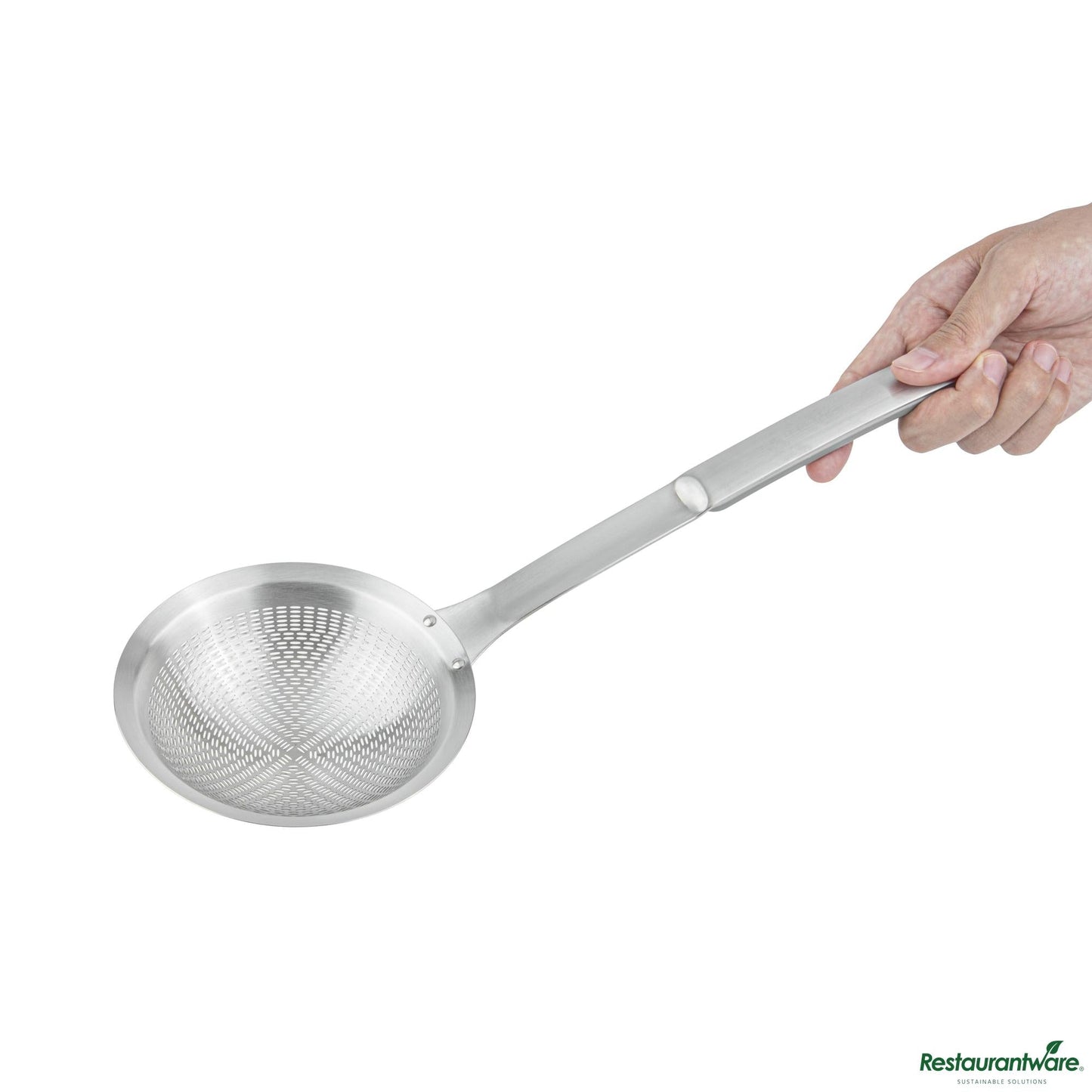 Wholesale Restaurantware Stainless Steel Fine Mesh Skimmer - 14.8"×5.5"×1.5"- Bulk