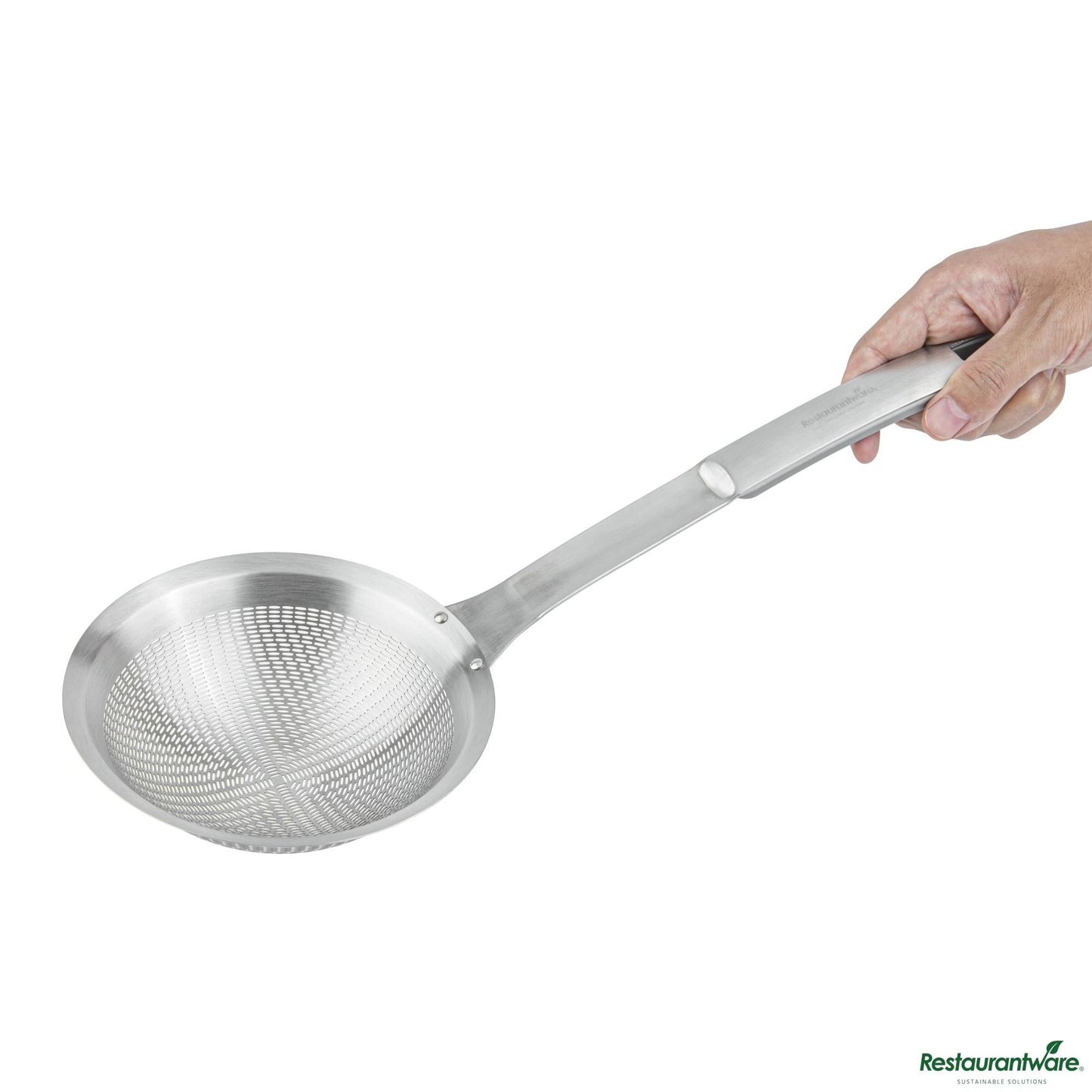 Wholesale Restaurantware Stainless Steel Fine Mesh Skimmer - 15.9"×6.3"×1.9"- Bulk