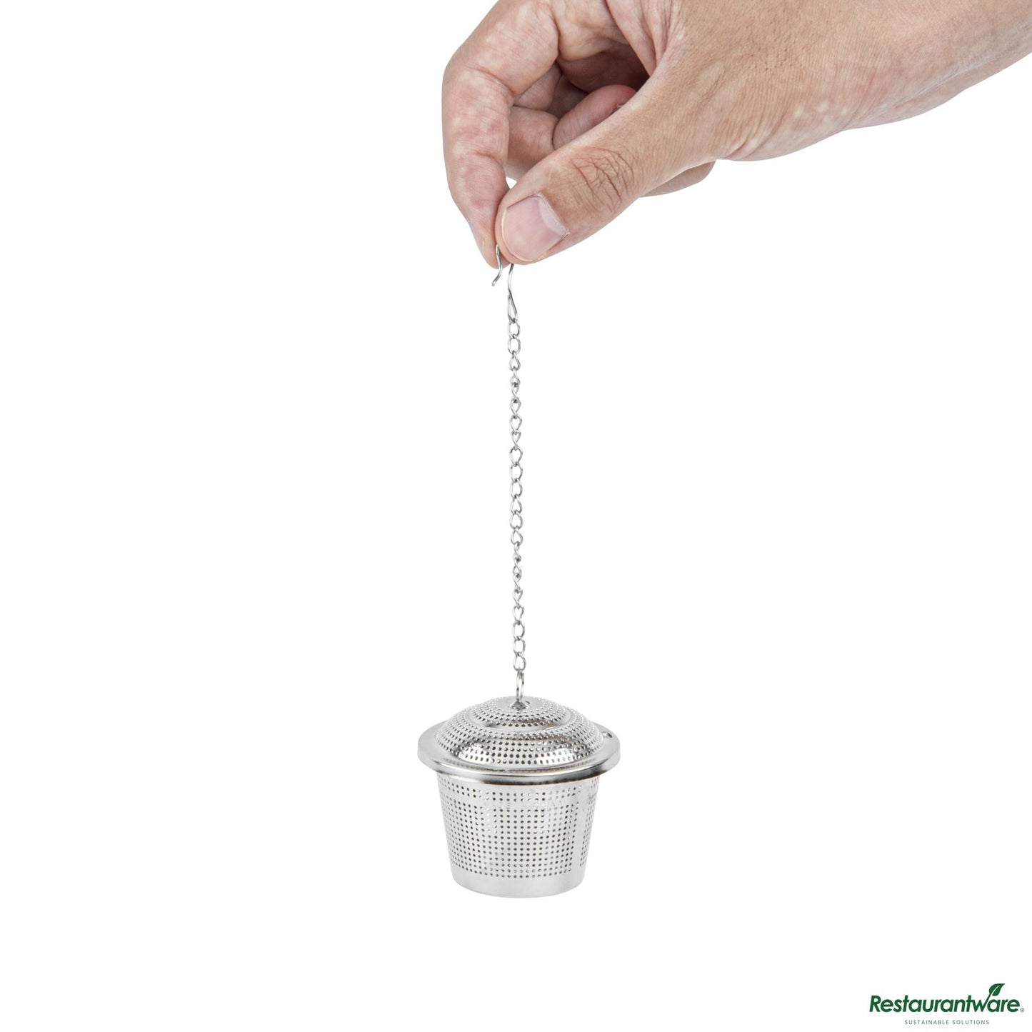 Wholesale Restaurantware Stainless Steel Extra Fine Mesh Loose Leaf Tea / Spice Infuser - 2"×2"×1.8"- Bulk