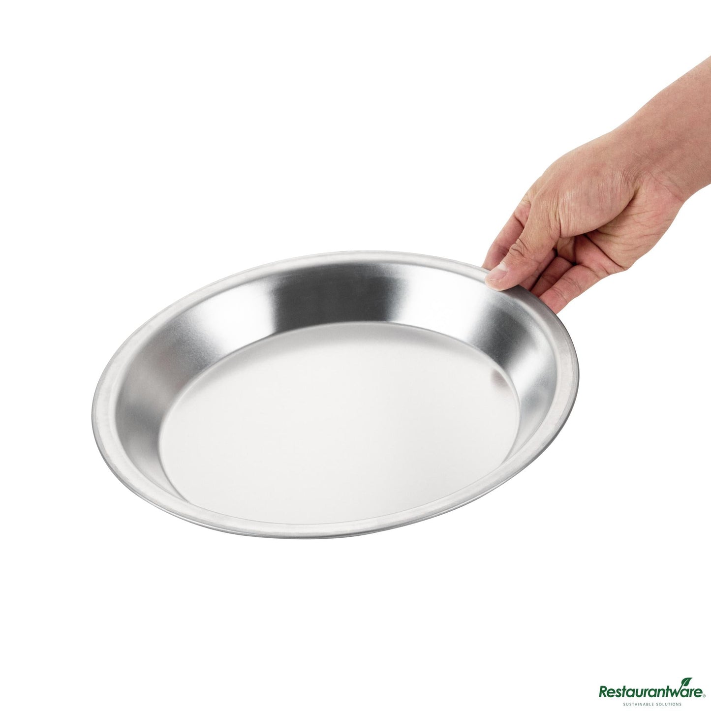 Wholesale Restaurantware 18 Gauge Aluminum Pie Pan - 10.9"×10.9"×1.3"- Bulk
