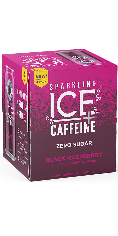 Wholesale Sparkling Ice 6/4Pk 16Oz Caffeine Black Raspberry- Bulk