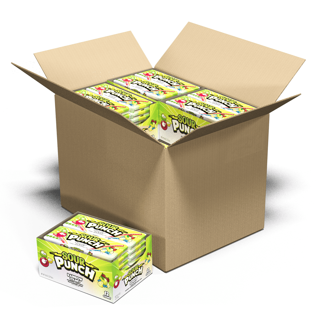 Wholesale Sour Punch Rainbow Straws 4.5 Oz- Bulk