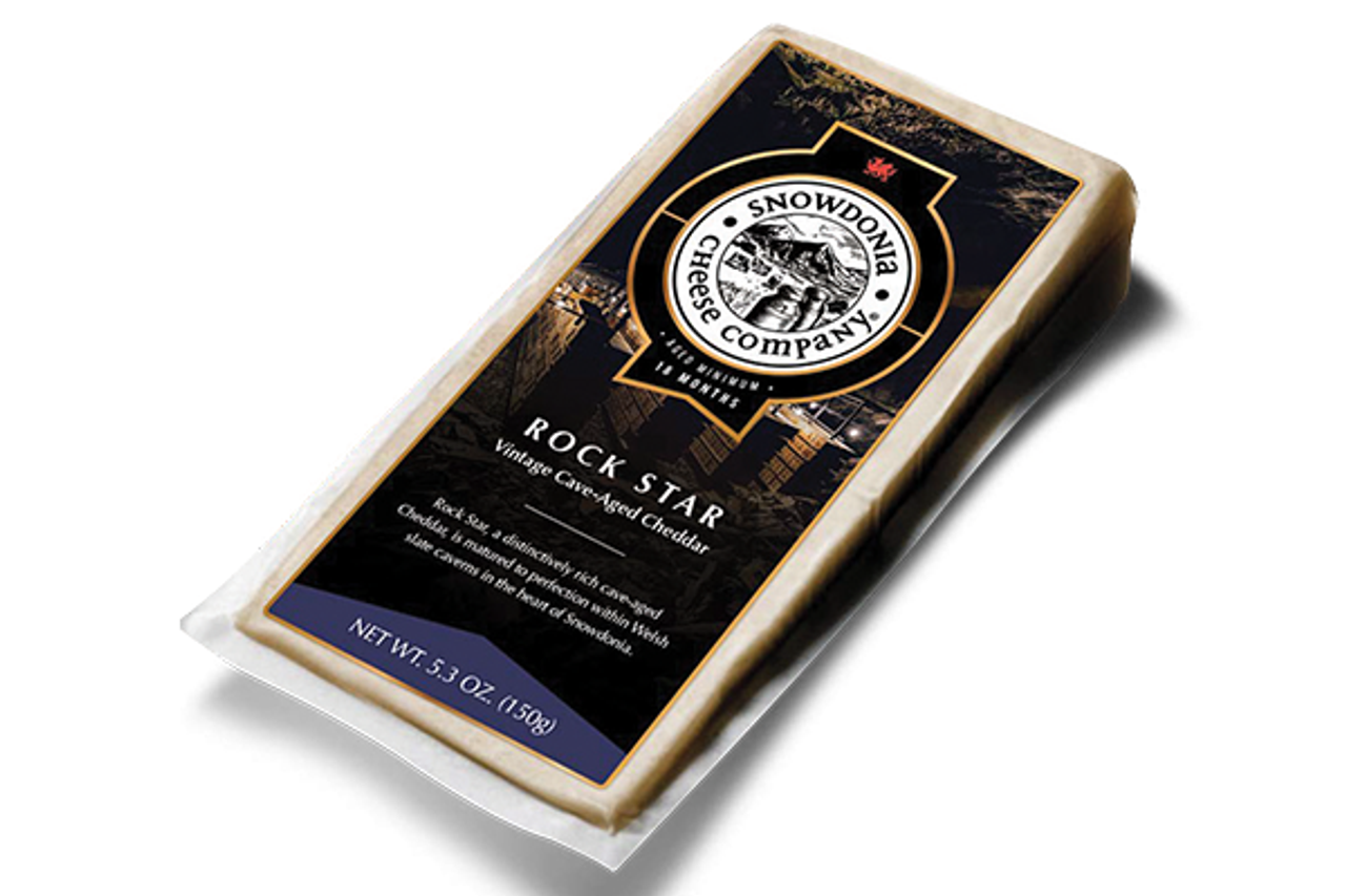 Wholesale Snowdonia Rockstar Cave Aged Cheddar Cheese 5.3 oz- Bulk