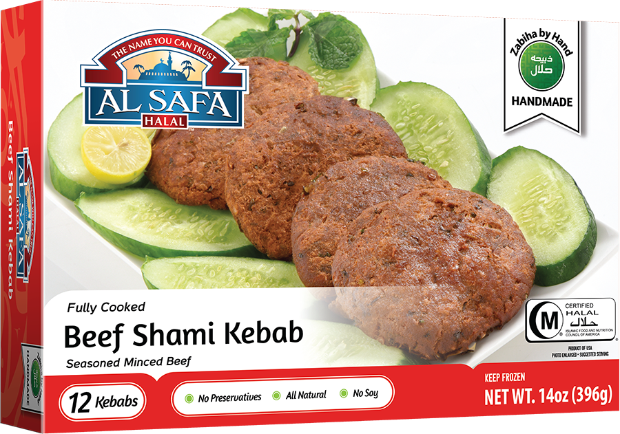 Wholesale Al Safa Halal Beef Shami Kebab 14oz- Bulk