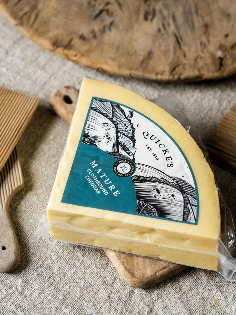 Wholesale Quickes Clothbound Farmhouse Cheddar Cheese 7lb- Bulk